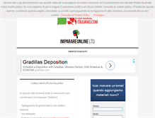Tablet Screenshot of imparareitaliano.com